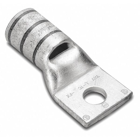 One-Hole Compression Lug, 6 AWG Max, #8, #10 Stud, Standard Barrel, Copper, None MPN:YAV6CL1BOX