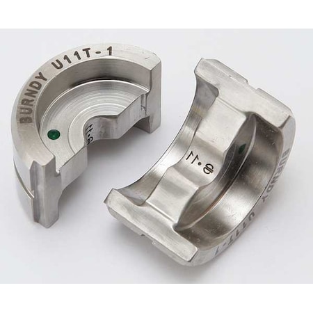 Crimping Die, U Style, 12 tons, 8 AWG MPN:U11T1