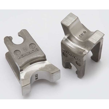 Crimping Die, W Style, 6 tons, 1/0-4/0 AWG MPN:W165