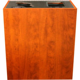 Busch Systems Aristata Double Recycling & Trash Can 30 Gallon Wooden 100830