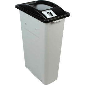 Busch Systems Waste Watcher Single - Waste Only 23 Gallon Gray/Black - 100928 100928