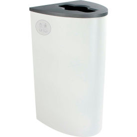 Busch Systems Spectrum Ellipse - Mixed Recyclables 22 Gallon - White - 101095 101095