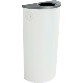 Busch Systems Spectrum Ellipse Slim - Cans & Bottles 8 Gallon - White - 101111 101111