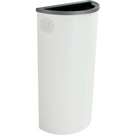 Busch Systems Spectrum Ellipse Slim - Mixed Recyclables 8 Gallon - White - 101114 101114