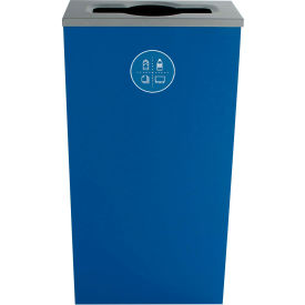Busch Systems Spectrum Cube Slim - Mixed Recyclables 10 Gallon - Blue - 101150 101150