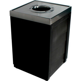Busch Systems Evolve Cube Recycling Can Cans & Bottles 50 Gallon Black 101236