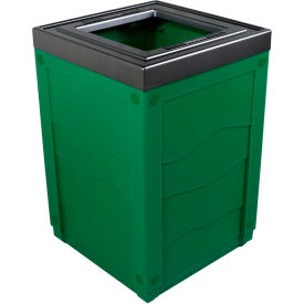 Busch Systems Evolve Cube Recycling Can 50 Gallon Green 101274******