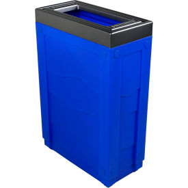 Busch Systems Evolve Cube Recycling Can Multiple Recyclables 23 Gallon Blue 101275