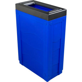 Busch Systems Evolve Cube Recycling Can Cans & Bottles 23 Gallon Blue 101276