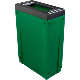 Busch Systems Evolve Cube Recycling Can 23 Gallon Green 101278