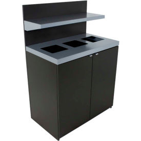 Busch Systems Triple Sessanta w/ Tray Holder - 69 Gallon - Slate - 102095 102095