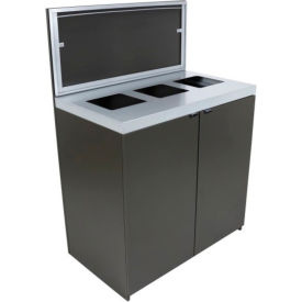 Busch Systems Triple Sessanta w/ Sign Frame - 69 Gallon - Slate 102097