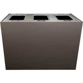 Busch Systems Aristata Triple XL Recycling & Trash Can Mixed Recyclables/Organics 84 Gal Slate 104149