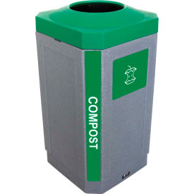 Busch Systems Indoor Octo Container - Compost 32 Gallon - Graystone - 104454 104454