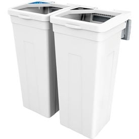Busch Systems® Rise Cans & Bottles Double Waste Container 13-11/16