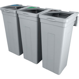 Busch Systems® Rise Mob Loop Organics Triple Waste Container13-11/16