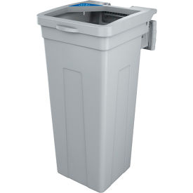 Busch Systems® Rise Single Mobius Loop Waste Container 15 Gallon Gray 139508