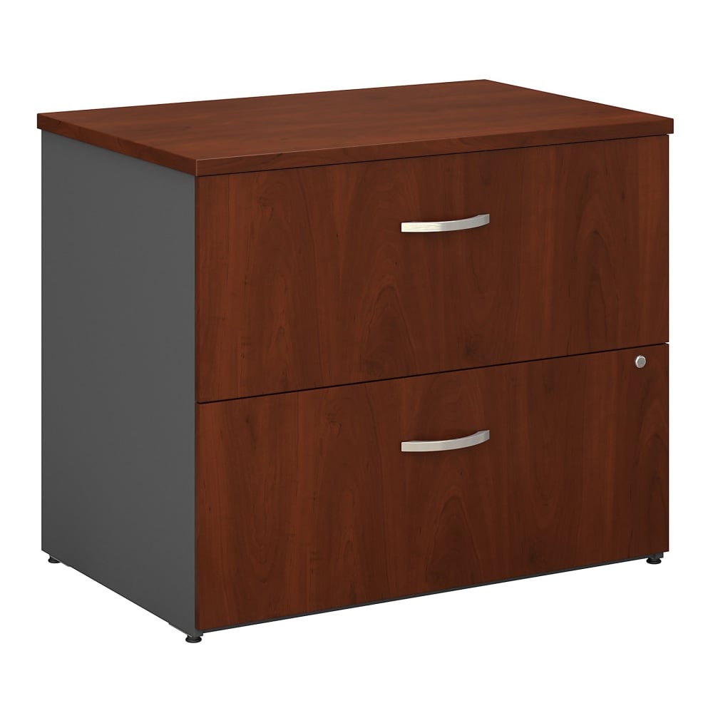 Bush Business Furniture Series C Components 36inW Lateral 2-Drawer File Cabinet, Hansen Cherry, Standard Delivery MPN:042976244958