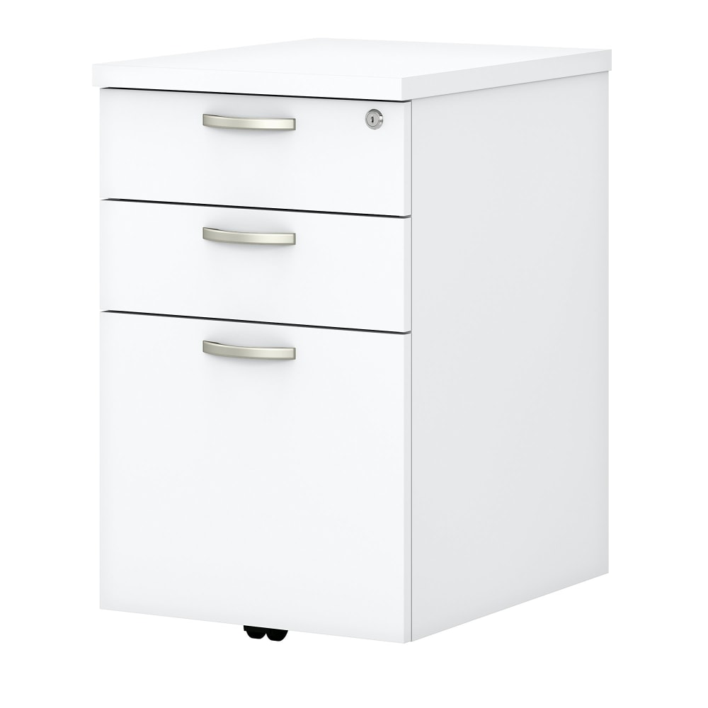Bush Business Furniture Easy Office 20inD Vertical 3-Drawer Mobile File Cabinet, White, Delivery MPN:EOF116WH-03
