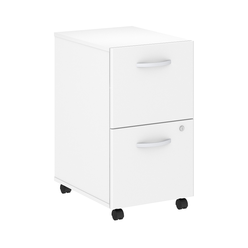 Bush Business Furniture Studio C 20-1/4inD Vertical 2-Drawer Mobile File Cabinet, White, Delivery MPN:SCF116WHSU