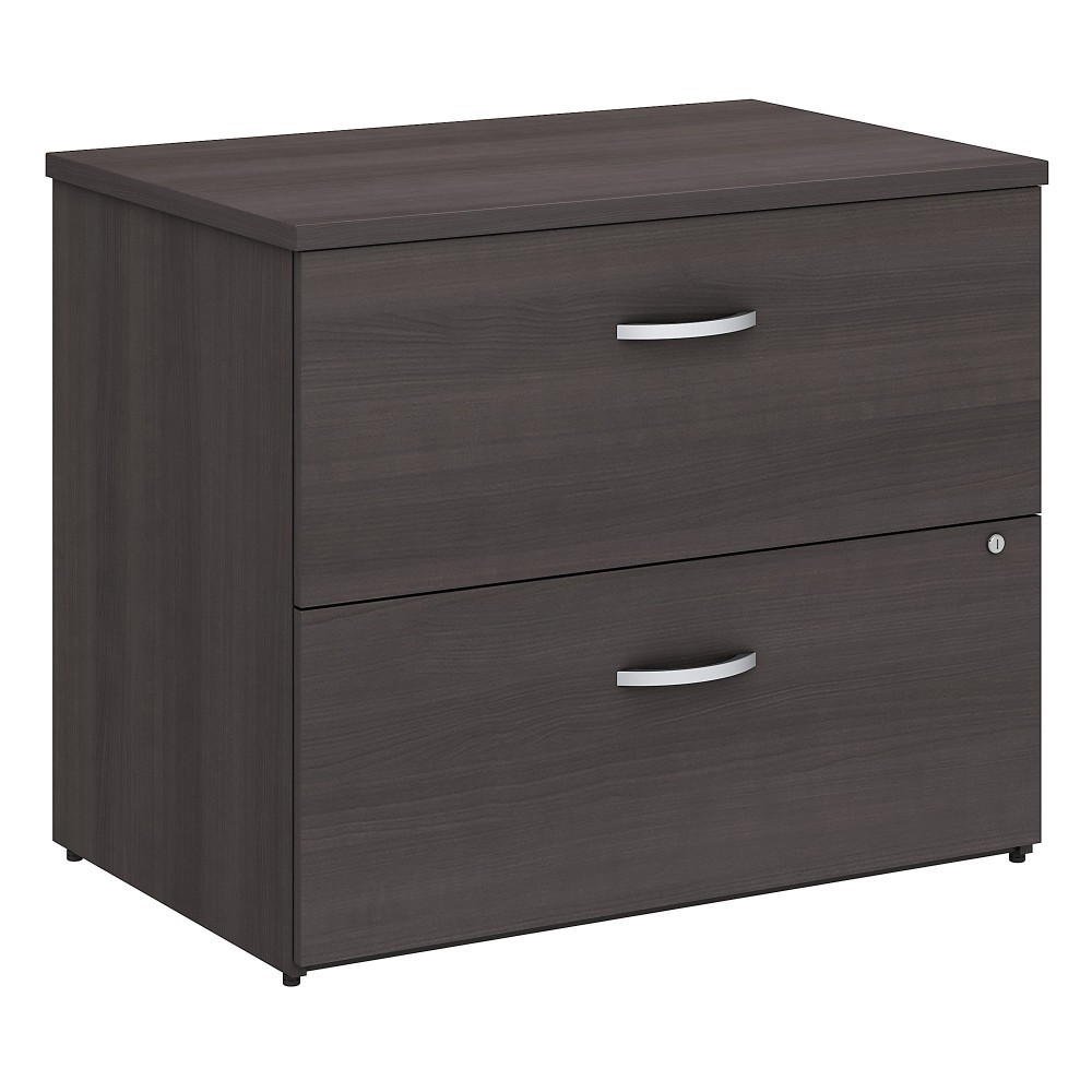 Bush Business Furniture Studio C 35-3/4inW x 23-3/8inD Lateral 2-Drawer File Cabinet, Storm Gray, Standard Delivery MPN:SCF136SGSU
