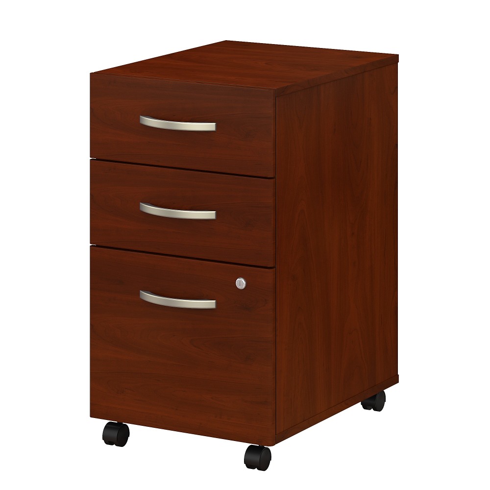 Bush Business Furniture Studio C 20-1/6inD Vertical 3-Drawer Mobile File Cabinet, Hansen Cherry, Delivery MPN:SCF216HCSU