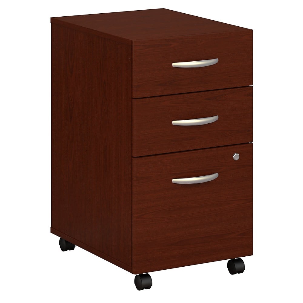 Bush Business Furniture Series C Components 21inD Vertical 3-Drawer Mobile File Cabinet, Mahogany, Delivery, WC36753SUIR MPN:WC36753SUIR