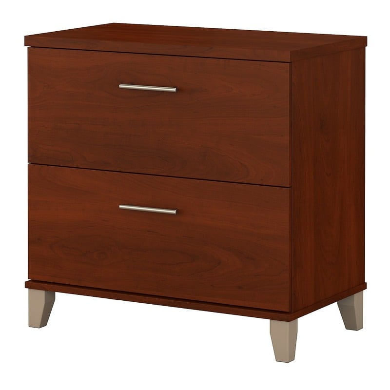 Bush Home Somerset 2 Drawer Lateral File Cabinet, Hansen Cherry, Standard Delivery MPN:WC81780