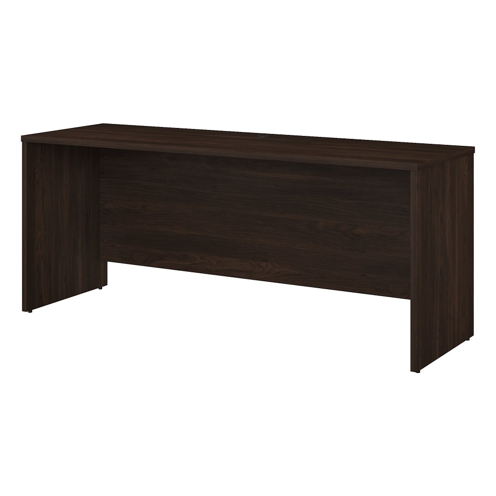 Bush Business Furniture Office 500 72inW Credenza Computer Desk, Black Walnut, Standard Delivery MPN:OFD272BW