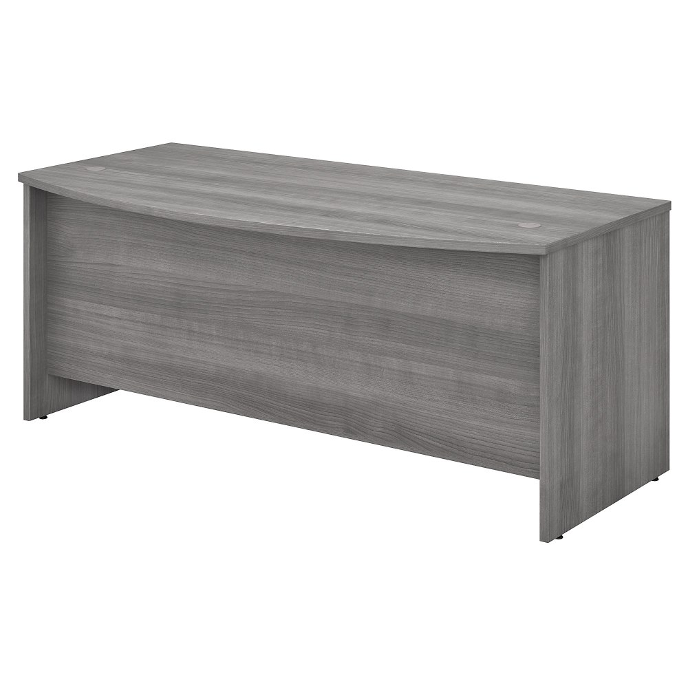 Bush Business Furniture Studio C 72inW Bow-Front Computer Desk, Platinum Gray, Standard Delivery MPN:SCD172PG