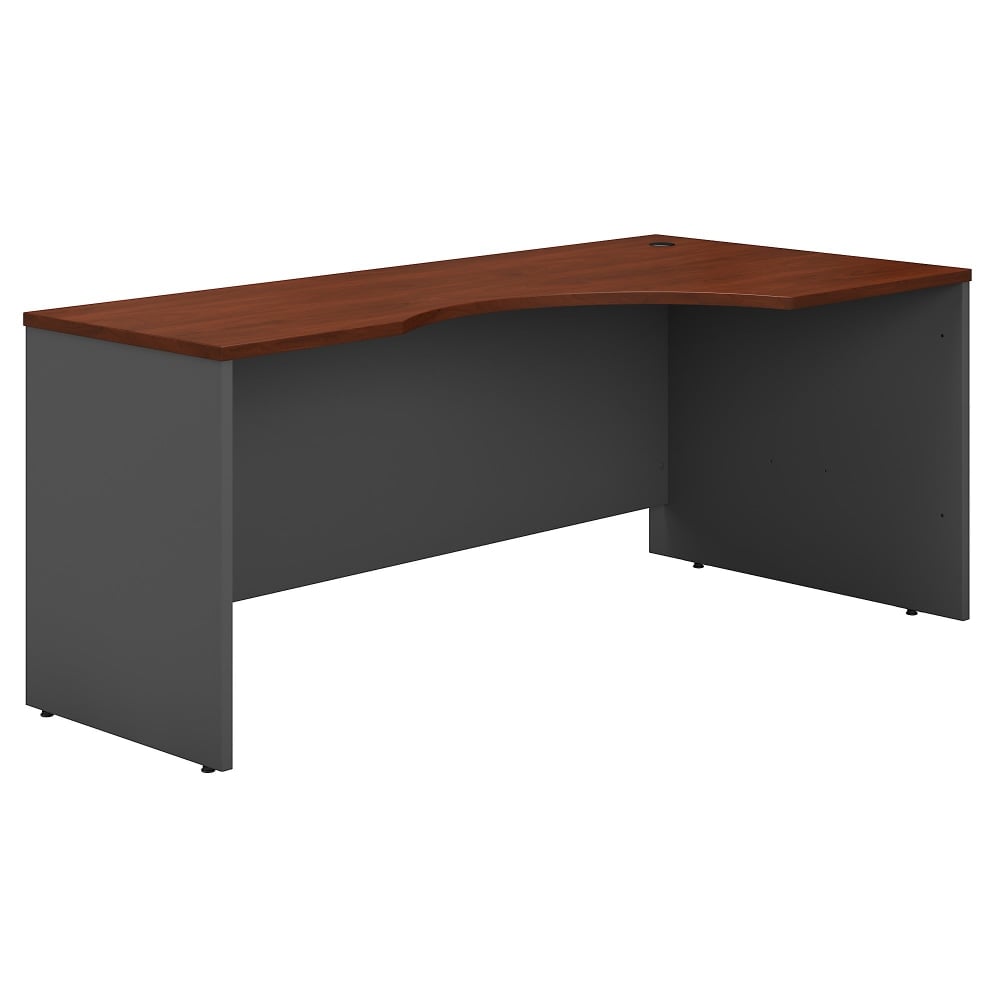 Bush Business Furniture Components 72inW Corner Right-Hand Computer Desk, Hansen Cherry/Graphite Gray, Standard Delivery MPN:WC24423