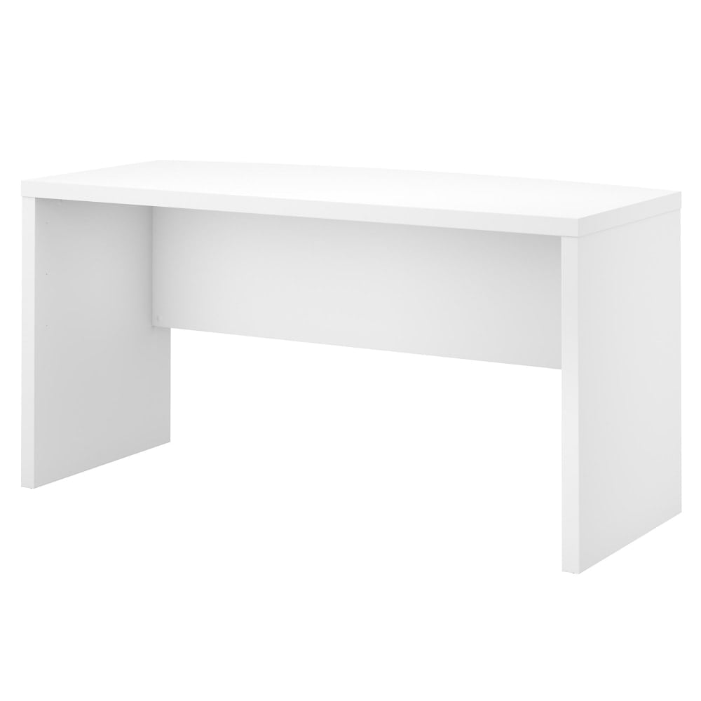 Bush Business Furniture Echo 60inW Bow-Front Computer Desk, Pure White, Standard Delivery MPN:KI60105-03