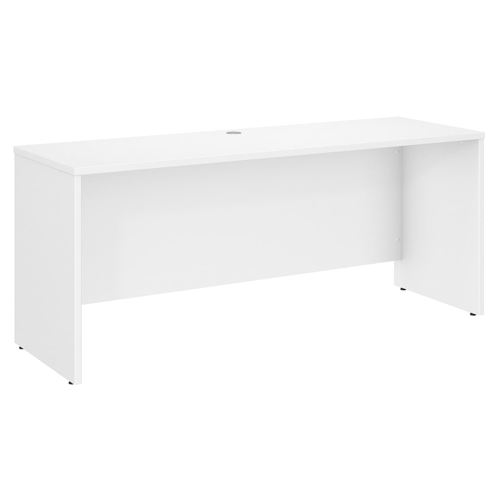 Bush Business Furniture Studio C 72inW Credenza Computer Desk, White, Standard Delivery MPN:SCD372WH