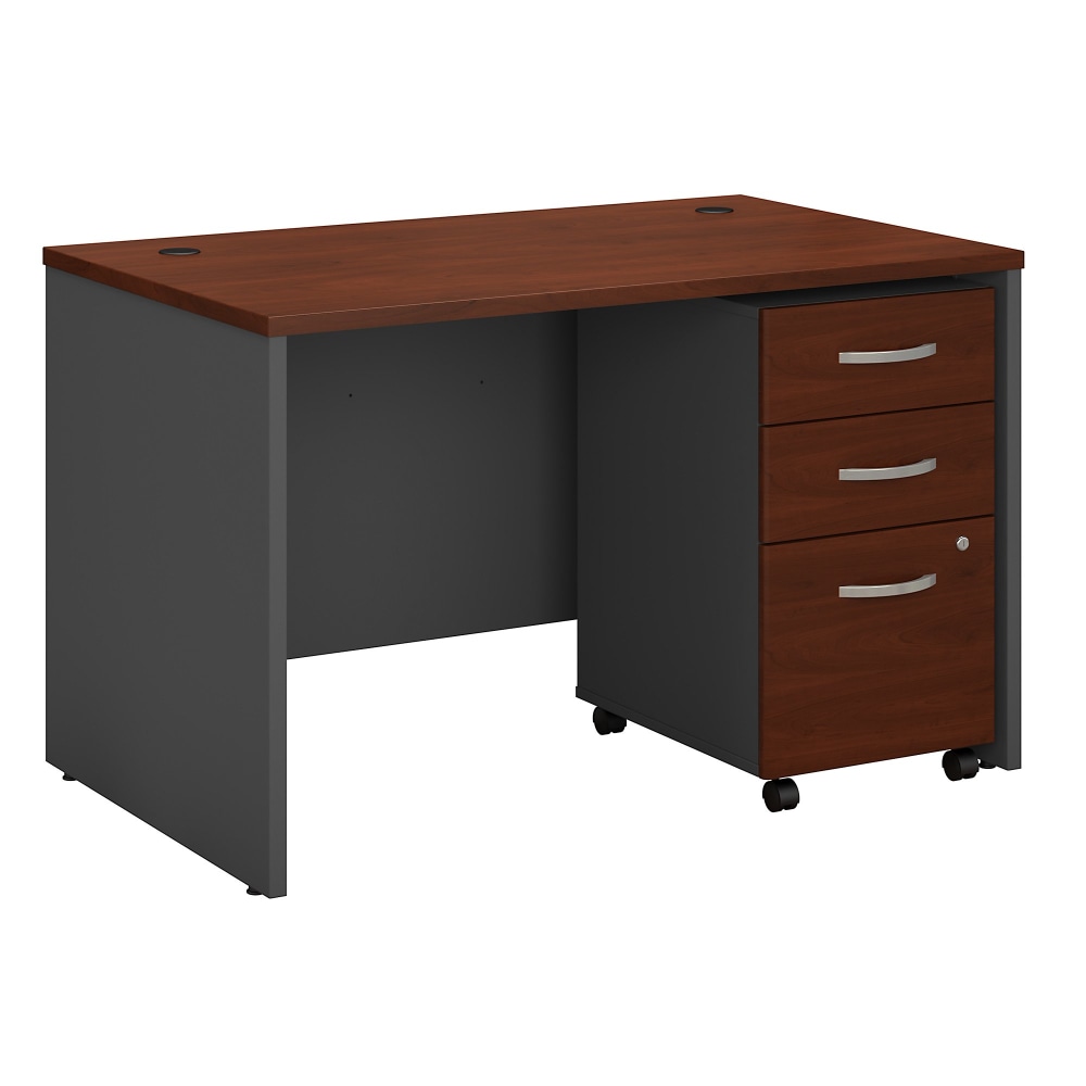 Bush Business Furniture Series C Components 48inW Office Computer Desk With Mobile File Cabinet, Hansen Cherry, Standard Delivery MPN:SRC048HCSU