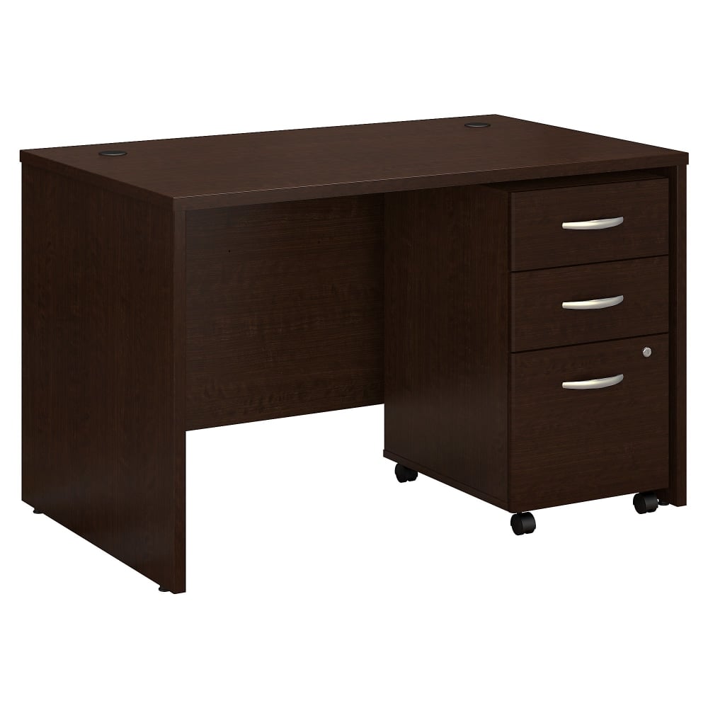 Bush Business Furniture Series C Components 48inW Office Computer Desk With Mobile File Cabinet, Mocha Cherry, Standard Delivery MPN:SRC048MRSU