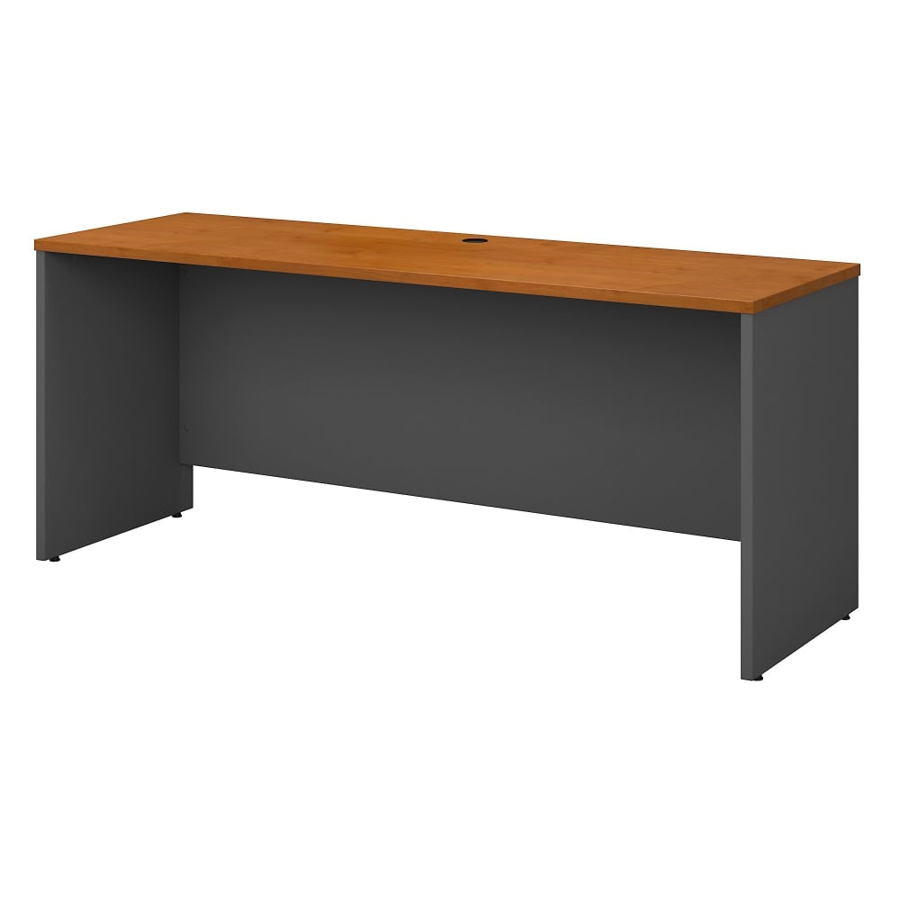 Bush Business Furniture Series C Components 72inW Credenza Computer Desk Natural Cherry/Graphite Gray, Standard Delivery MPN:WC72426