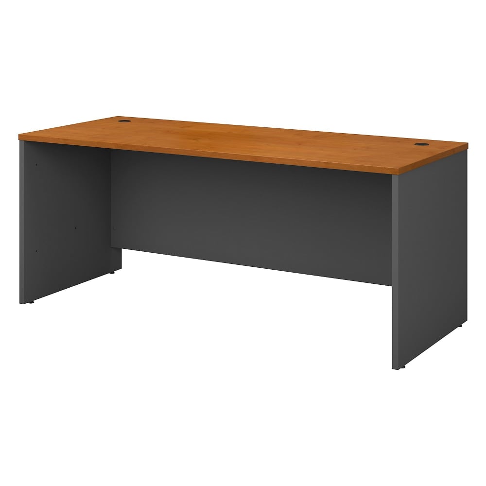 Bush Business Furniture Series C Components Office 72inW Computer Desk, Natural Cherry/Graphite Gray, Standard Delivery MPN:WC72436