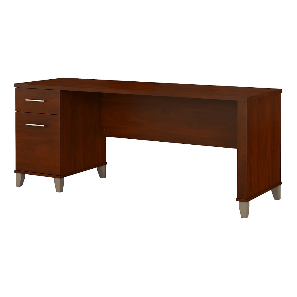 Bush Home Somerset 72W Office Desk with Drawers, Hansen Cherry, Standard Delivery MPN:WC81772