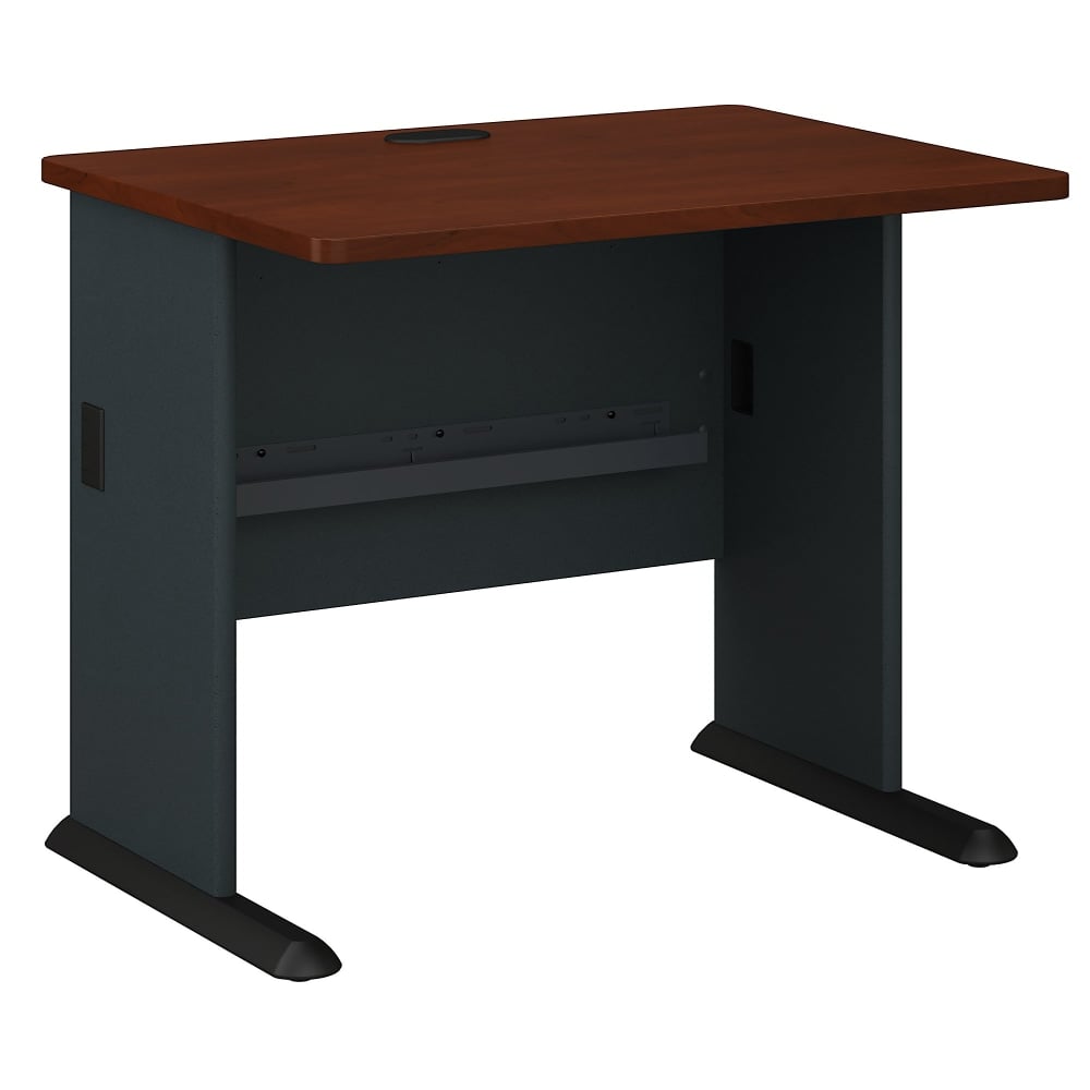 Bush Business Furniture Office Advantage 36inW Computer Desk, Hansen Cherry/Galaxy, Standard Delivery MPN:WC90436A