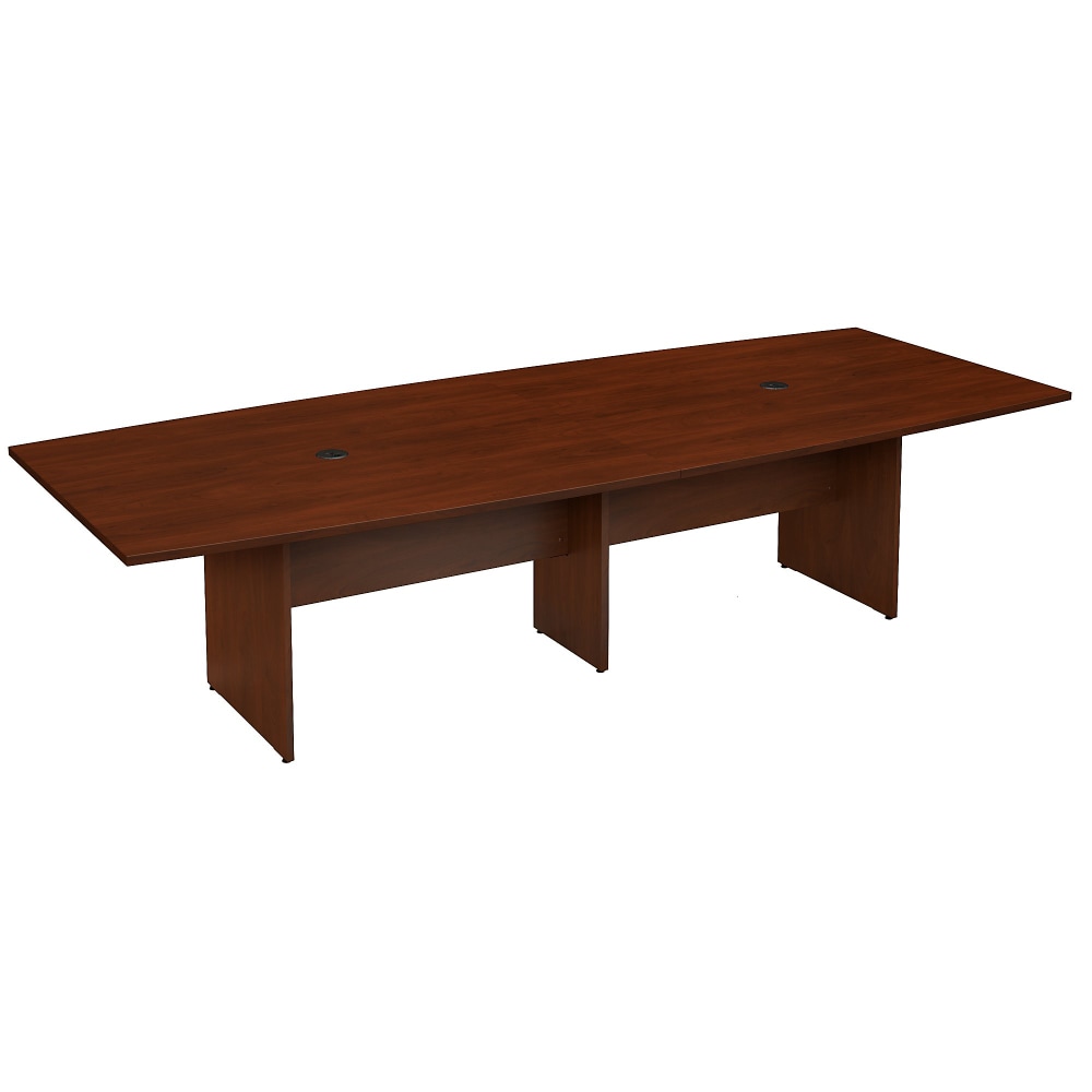 Bush Business Furniture 120-inch Office Conference Table with Wood Base, Hansen Cherry, Standard Delivery MPN:99TB12048HCK