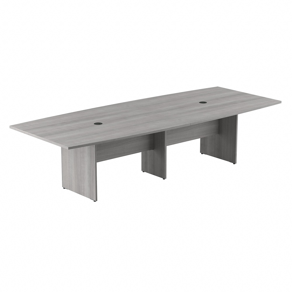 Bush Business Furniture 120-inch Office Conference Table with Wood Base, Platinum Gray, Standard Delivery MPN:99TB12048PGK