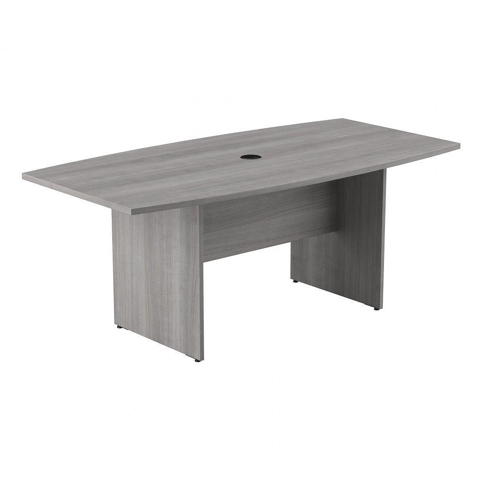 Bush Business Furniture 72-inch Office Conference Table with Wood Base, Platinum Gray, Standard Delivery MPN:99TB7236PG