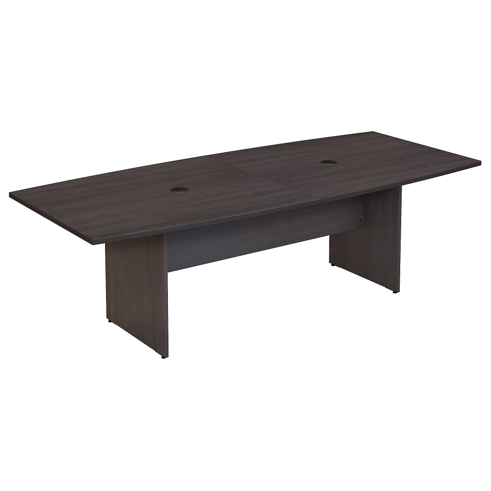 Bush Business Furniture 96-inch Office Conference Table with Wood Base, Storm Gray, Standard Delivery MPN:99TB9642SGK