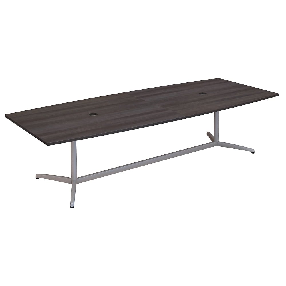 Bush Business Furniture 120-inch Office Conference Table with Metal Base, Storm Gray, Standard Delivery MPN:99TBM120SGSVK