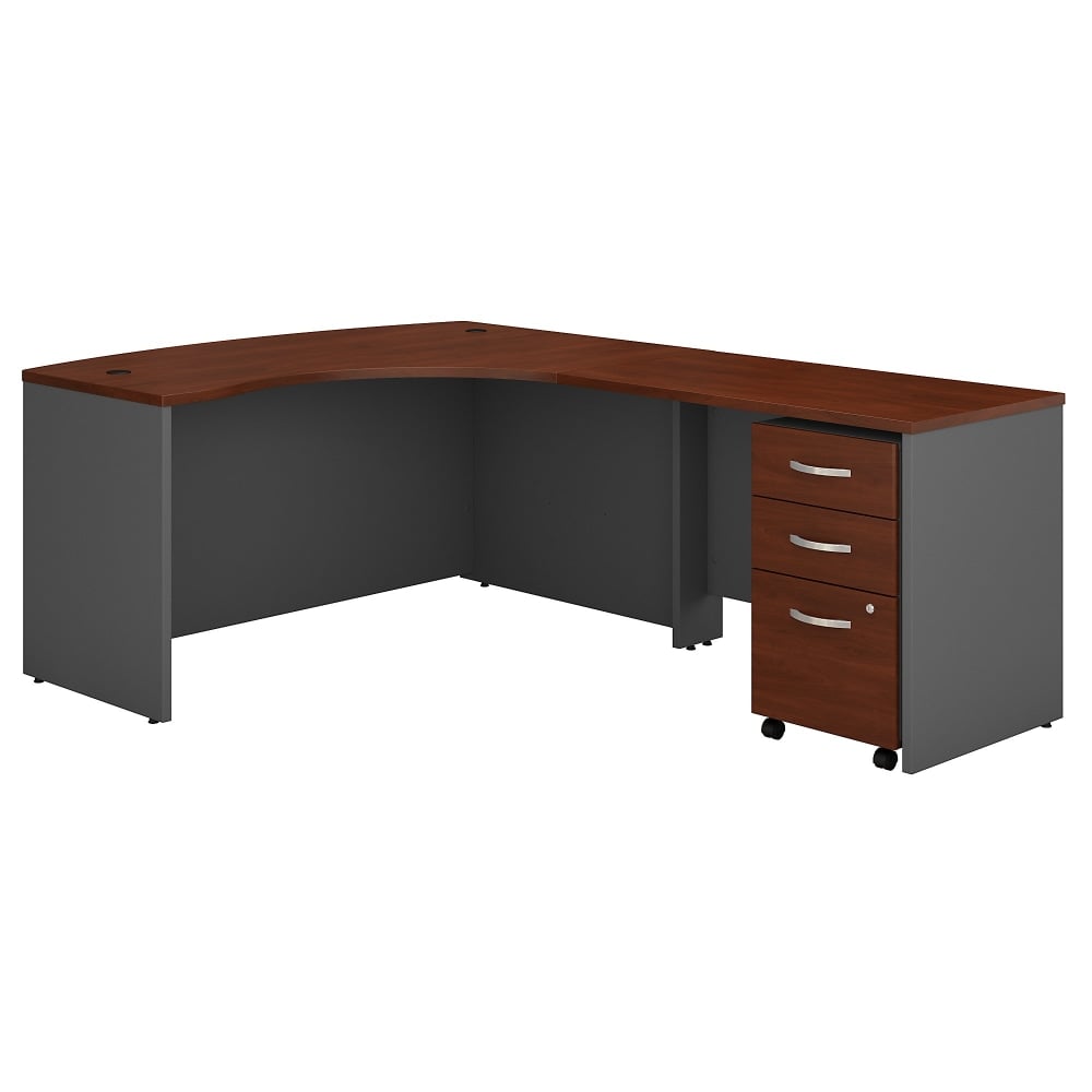 Bush Business Furniture Series C Components 60inW Right-Handed L-Shaped Corner Desk With Mobile File Cabinet, Hansen Cherry, Standard Delivery MPN:SRC007HCRSU