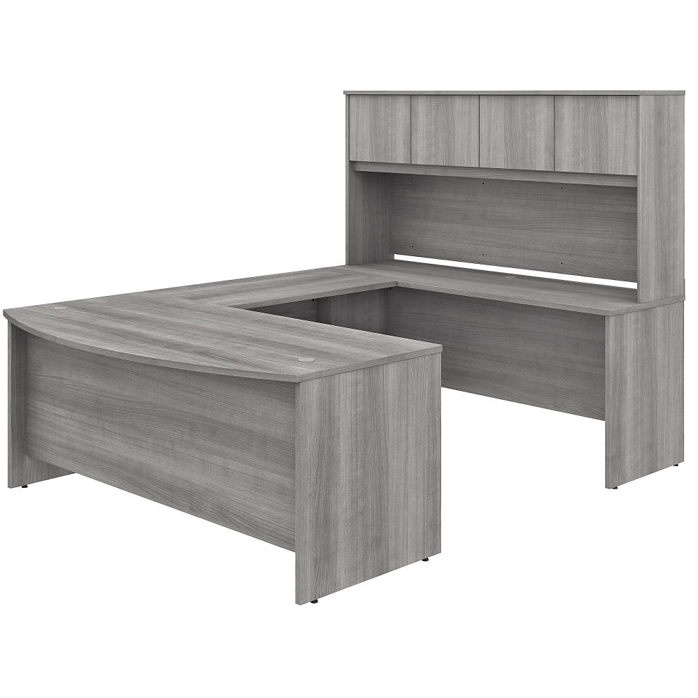 Bush Business Furniture Studio C U-Shaped Desk With Hutch And Mobile File Cabinet, Platinum Gray, Standard Delivery MPN:STC003PGSU
