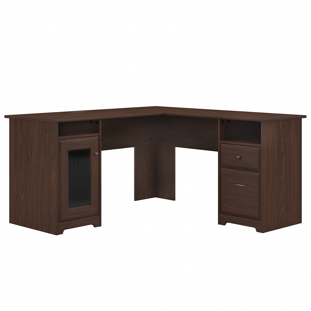 Bush Home Cabot 60W L Shaped Computer Desk with Storage, Modern Walnut, Standard Delivery MPN:WC31030-03K