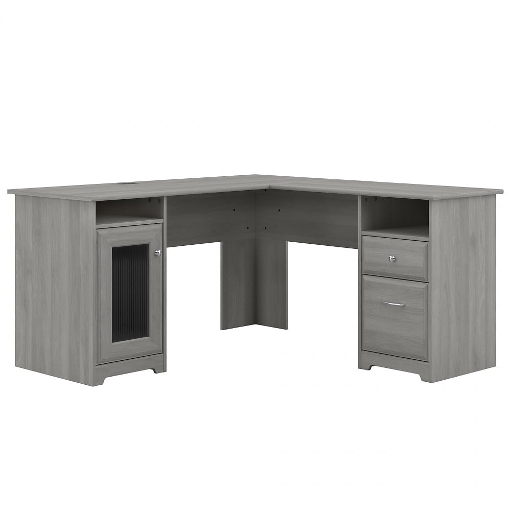 Bush Home Cabot 60W L Shaped Computer Desk with Storage, Modern Gray, Standard Delivery MPN:WC31330-03K