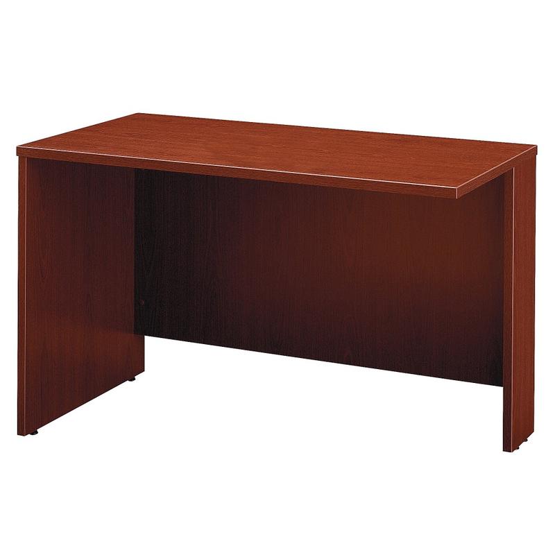 Bush Business Furniture Series C Components Return Bridge, 48inW, Mahogany, Standard Delivery MPN:WC36724