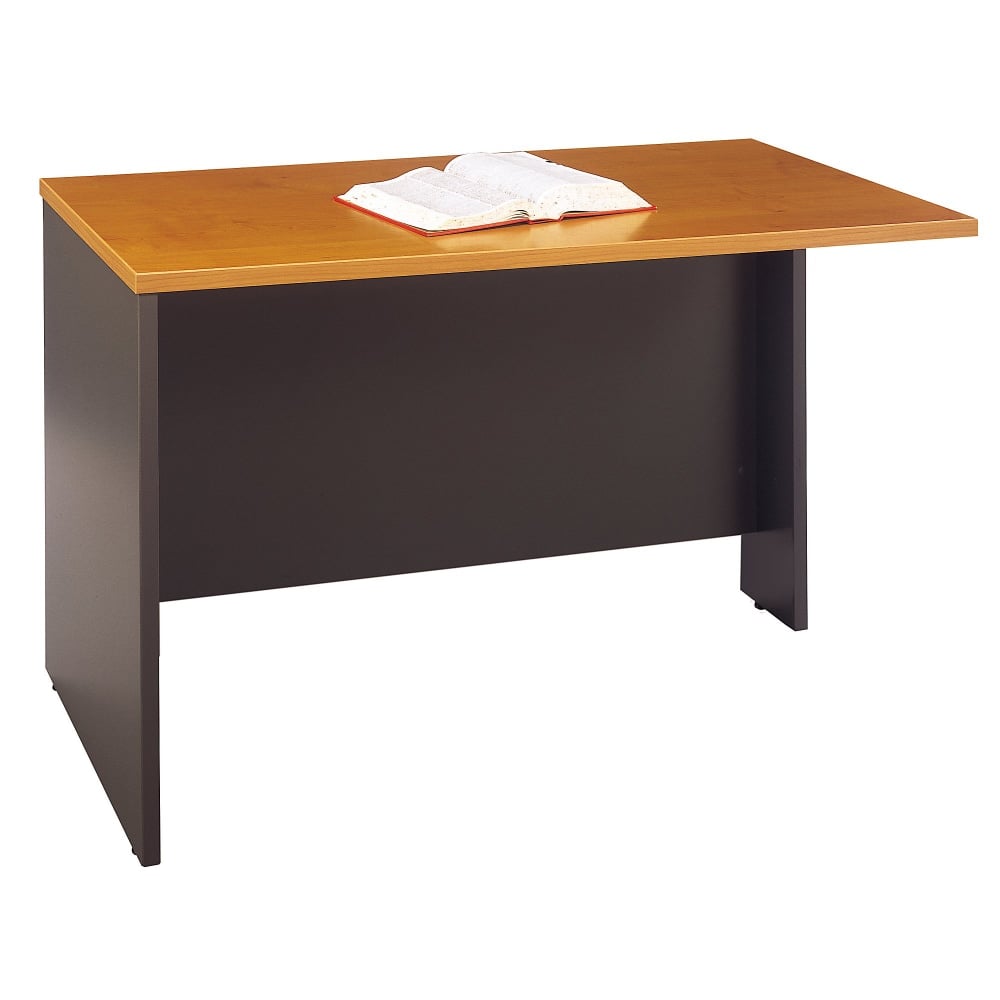 Bush Business Furniture Series C Components Return Bridge, 48inW, Natural Cherry, Standard Delivery MPN:WC72424